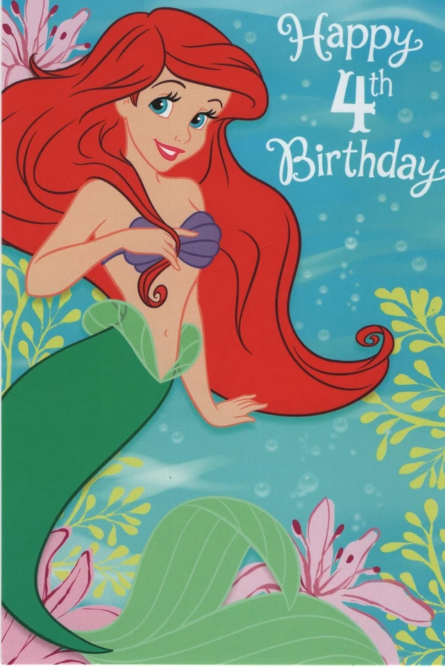 Tarjeta de cumpleaños Ariel You're The Princess of the Ocean Fairy Tale Happy Foto 1 de 2