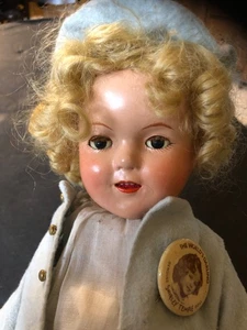 Composition Shirley Temple DOLL, 13" from estate Excellent - Picture 1 of 12