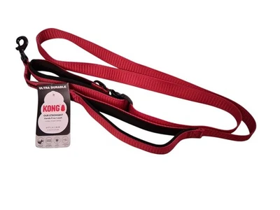Новый с Ярлыками KONG руки бесплатно собаки поводок 6 футов красный - Изображение 1 из 2