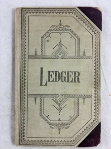 Early 1900's Ledger, Lightly Written In! - Imagen 1 de 14