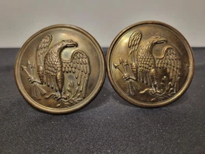 A PAIR OF CIVIL WAR ERA EAGLE BREAST PLATES. REPURPOSED. - Picture 1 of 5
