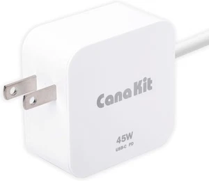 CanaKit 45W USB-C Power Supply with PD for Raspberry Pi 5 (27W @ 5A) - Afbeelding 1 van 1