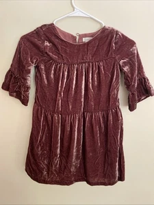 Gymboree Plum Colored Velvet Dress Size 6 Girls - Picture 1 of 5