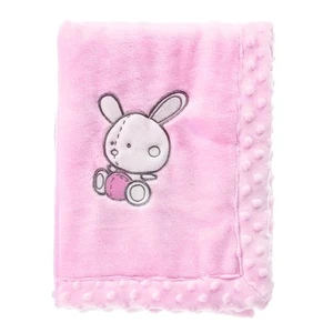 Cozy Plush Bunny Blanket, Soft Facecloth, Warm for Stroller, Perfect Baby Gif... - Picture 1 of 1