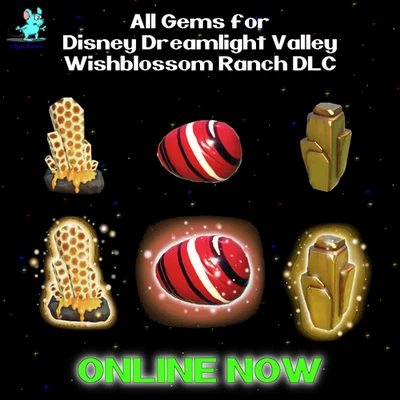 🍯 Wishblossom Ranch Gems Gemstones Disney Dreamlight Valley DLC ❇️ ONLINE ❇️ 🍯 - Image 1 of 2