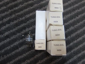 5 NOS Tungsol 5654 Military Spec Röhren, USA, 1960er, 5er Pack, Neu, Ex Qualität - Bild 1 von 3