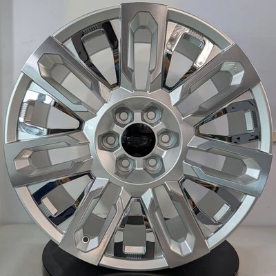 22" inch Rims Set4️⃣ Fit Cadillac Escalades ESV EXT Sport Platinum Luxury SUV - Image 1 of 4