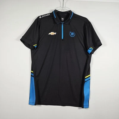 Camisa Trackhouse X Jockey Racing Manga Corta Cuello Hombres Mediana Chevrolet Negra  Foto 1 de 4