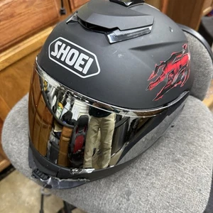 Casco de motocicleta Shoei GT-Air parasol poco kilometraje negro DOT montaje de cámara mediano - Imagen 1 de 12