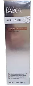 BABOR DOCTOR BABOR REFINE RX LIQUIDO REBALANCING 200 ML 6 3/4 FL OZ NUOVO CON SCATOLA SIGILLATO - Foto 1 di 9