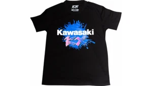 NEW D'COR VISUALS 80-127-4 Kawasaki Factory T-Shirt - Black - XL - MOTORCYCLE/KX - Picture 1 of 2