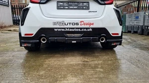 Toyota Yaris GR 4 Rear Diffuser Gloss Black. Designed by HT Autos UK. - Picture 1 of 4