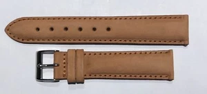 Correa para reloj 16mm piel marrón con hebilla de acero inoxidable - Imagen 1 de 3