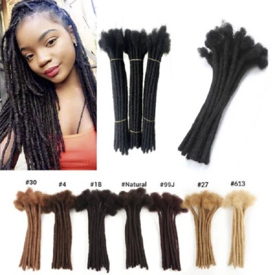 Extensiones de cabello humano Dreadlock cabello indio real atado a mano cabello permanente Foto 1 de 4