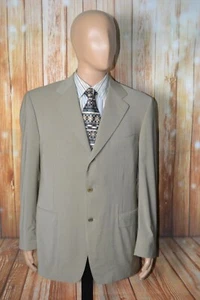 Canali Herren Wolle Beige Dual Vent Natur Komfort 3 Knopf Sport Mantel Gr. 42R - Bild 1 von 13