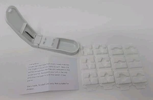 HOME-X MULTI-SHAPE PILL CUTTER SET 51609 BPA FREE White - Picture 1 of 19