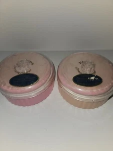 2 1960s POND'S PINK DREAMFLOWER PERFUMED DUSTING POWDER SEALED PUFF  NOS - Picture 1 of 4