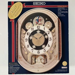 Seiko Melodies in Motion 2007 Collectors Edition Swarovski Crystal Clock NEW - Picture 1 of 11