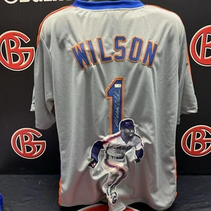 Mookie Wilson Autographed New York Mets Art Jersey Signed Steiner CX COA - Picture 1 of 3