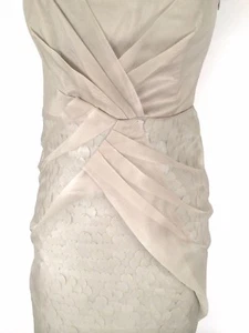 Karen Millen Champagnerkleid Größe 14 brandneu mit Etikett - Bild 1 von 6