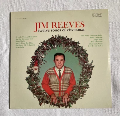 Jim Reeves Twelve Songs Of Christmas  1963 RCA Victor  NEW SEALED - Imagem 1 de 2