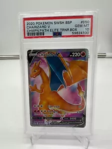 🔥 Charizard V SWSH050 Champion's Path ETB Promo Pokémon Card TCG PSA 10 🔥 - Picture 1 of 1