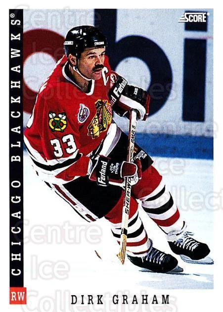 1993-94 Score Canadian #12 Dirk Graham - Image 1 of 1