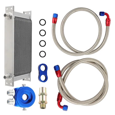 New Universal 19 Row An-10an Universal Engine Transmission Oil Cooler Radiatore - Image 1 of 4