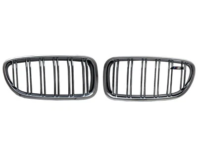 5-Series F10/F11 2011-presente 4D/5D /// M5Look GRILLE/GRILL cromado para BMW - Imagem 1 de 4