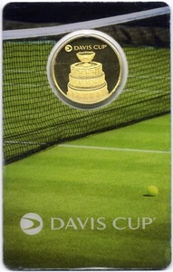 Lingotto oro - Gold Ingot bar : 2019 - DAVIS CUP : 1/4 oz pure gold 999.9 24k - Foto 1 di 4