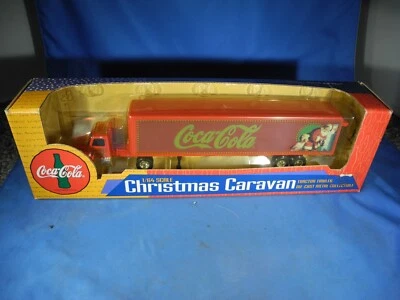 Coca-Cola 1:64 Scale Christmas Caravan Tractor Trailer Die-Cast VTG Collectible - Image 1 of 4