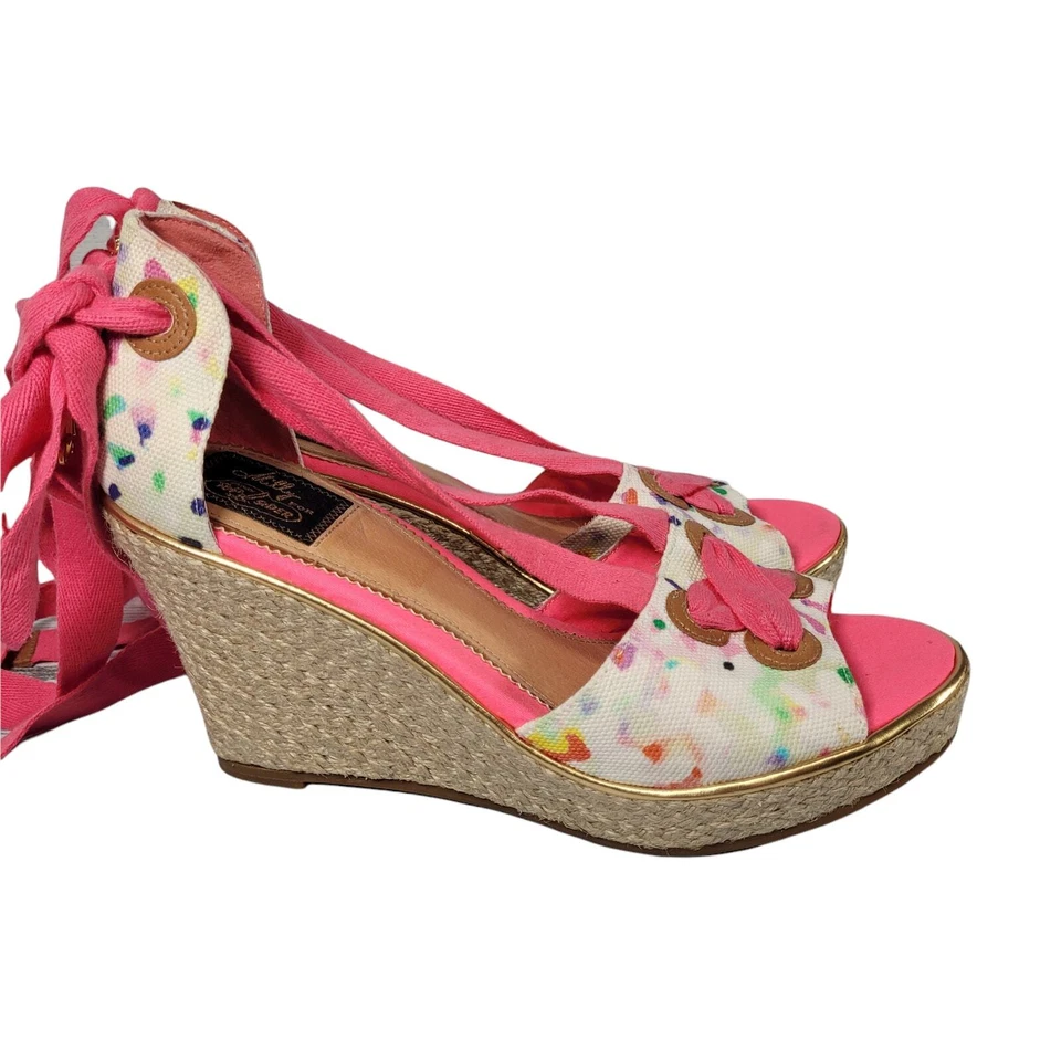 Sandalias alpargata Milly for Sperry 8 Top-Sider Barbiecore plataforma cuña rosa Foto 1 de 4