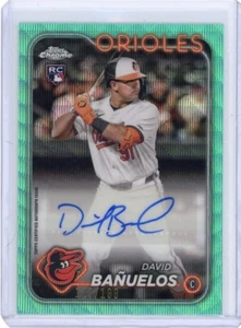 2024 Topps Chrome Update DAVID BANUELOS RC AUTO AQUA WAVE REFRACTOR /199 - Picture 1 of 2