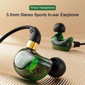 Wired Earphone Stereo Sound Enjoy Music Universal Wired Headset In-ear Earphone - Picture 1 of 15