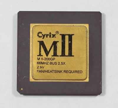 Socket 7 Processor - Cyrix MII M II-200GP - 66MHz bus - TESTED - Image 1 of 2