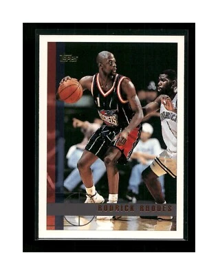 1997-98 Topps Houston Rockets Basketball Card #130 Rodrick Rhodes Rookie - Image 1 of 2