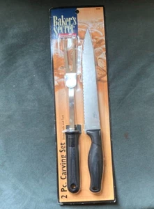 Baker's Secret Stainless Steel Chef Knife & Fork Set - New!! - Picture 1 of 4