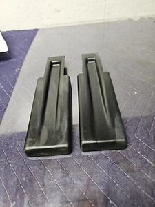 Jeep TJ Wrangler OEM Tailgate Hinges Covers Set Pair Black 2004 2005 2006 - Picture 1 of 3