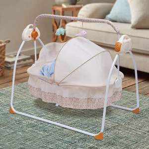 Electric Baby Crib Cradle 0-25Kg Big Space Infant Rocker Auto Swing Bed Baby NEW - Bild 1 von 10