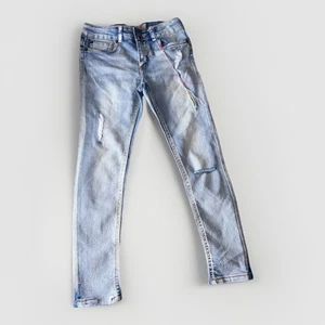 Lucky Brand Girls Zoe Skinny Jeans Size 7 Light Wash Distressed NEW Without Tags - Picture 1 of 3