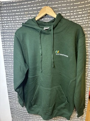 Sudadera con Capucha Verde Bordada Marca Scottish Power UNEEK UX4 Talla GRANDE Foto 1 de 4