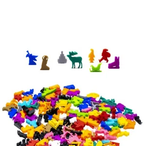 Juego de figuras de Navidad Meeple para juegos de mesa - 8 piezas | Colores mezclados - Imagen 1 de 1