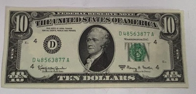 1963A  $10.00 Cleveland FRB - Nice Crisp New Bill - Image 1 of 4