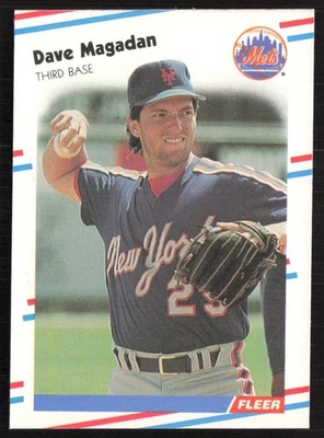 1988 Fleer Dave Magadan New York Mets #141 - Image 1 of 2