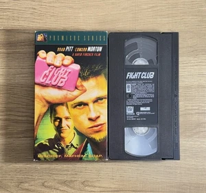 Fight Club (VHS, 1999) Premiere Series • Brad Pitt • Tested & Working - Bild 1 von 9