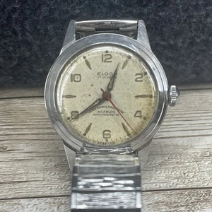 Vintage ELOGA men's manual watch AS 1187/94 17Jewels Swiss 1950s PARTS ONLY - Picture 1 of 5