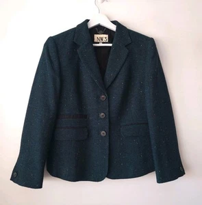 Hobbs NW3 Womens Cotton Wool Mix Jacket Blazer Size 12 - Picture 1 of 6