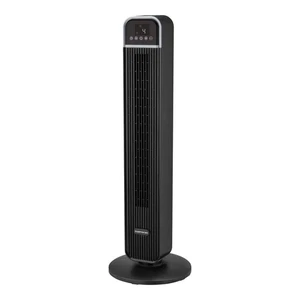 Hampton Bay 36 in. 4-Speed Oscillating Tower Fan Black W/ Remote Control Handle - Picture 1 of 10