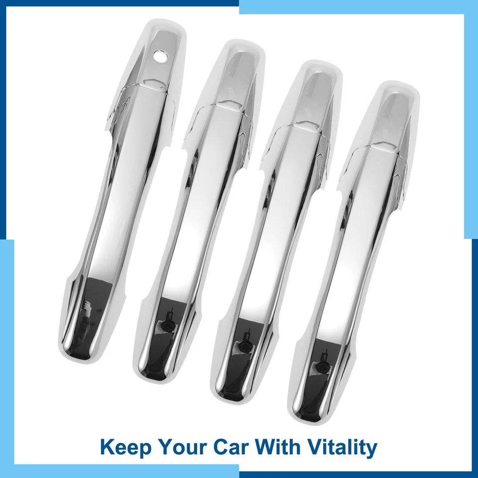 Tapicería de manija de puerta de coche para Honda Civic 2006-2011 tono plateado Foto 1 de 4