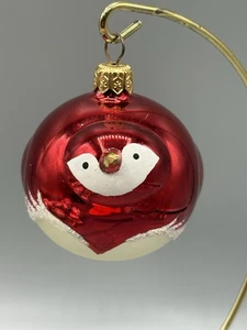 Radko mundgeblasenes Glas rot Vogel Figur Christbaumschmuck Glitzer Germany - Bild 1 von 7